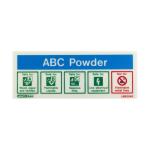 Waterproof Photoluminescent Fire Fighting Equipment Symbols Fire Extinguisher