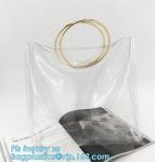pvc shoulder bag girls one shoulder bag for college, transparent handbag tote