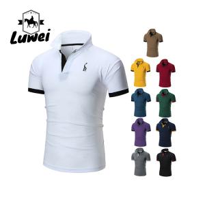Wholesale Plus Size Cotton Polo T Shirts Muscle Collared Sublimation Fitted Soft Knit from china suppliers