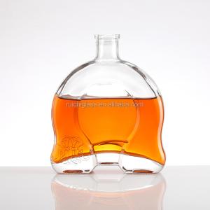 Wholesale Super Flint Glass Most Popular Clear Brandy Bottle Customized Custom Make from china suppliers