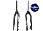 Bike Carbon Fiber Gravel Fork Snow Beach Fat Tire Bicycle Hard Forks 26 Disc