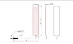 Impedance 50Ω 4.5dBi Wifi 2.4GHz Dipole Antenna with RG174 Cable and CE