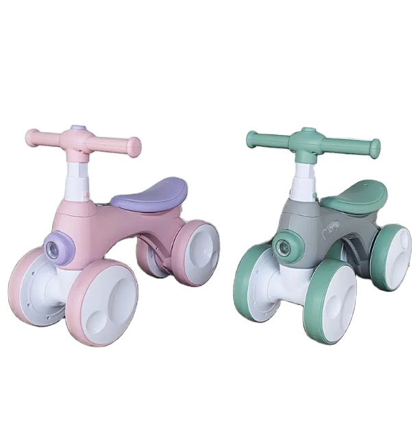 4-wheel Children's Balance Bike with Music Light Bubble Device Product Size 56*30*45cm