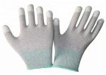 Stretch Anti Static Gloves PU Coated , Nylon Yarn Utility Work Gloves