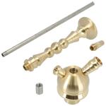 Brass Chrom Gold Smoking Hookah 2 Holes Type CNC Machining Products