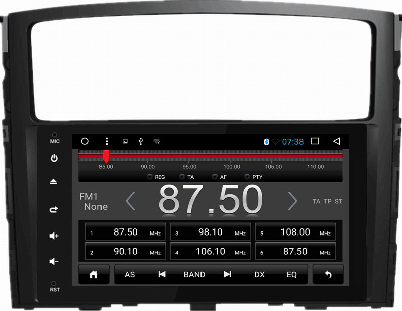 Ouchuangbo car radio gps stereo android 6.0 for Mitsubshi Pajero 2014 with SWC USB Mirror-Link bluetooth AUX