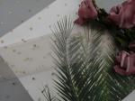 100 Yards Metallic Glitter Foil Printed Ivory Polka Dot Fabric