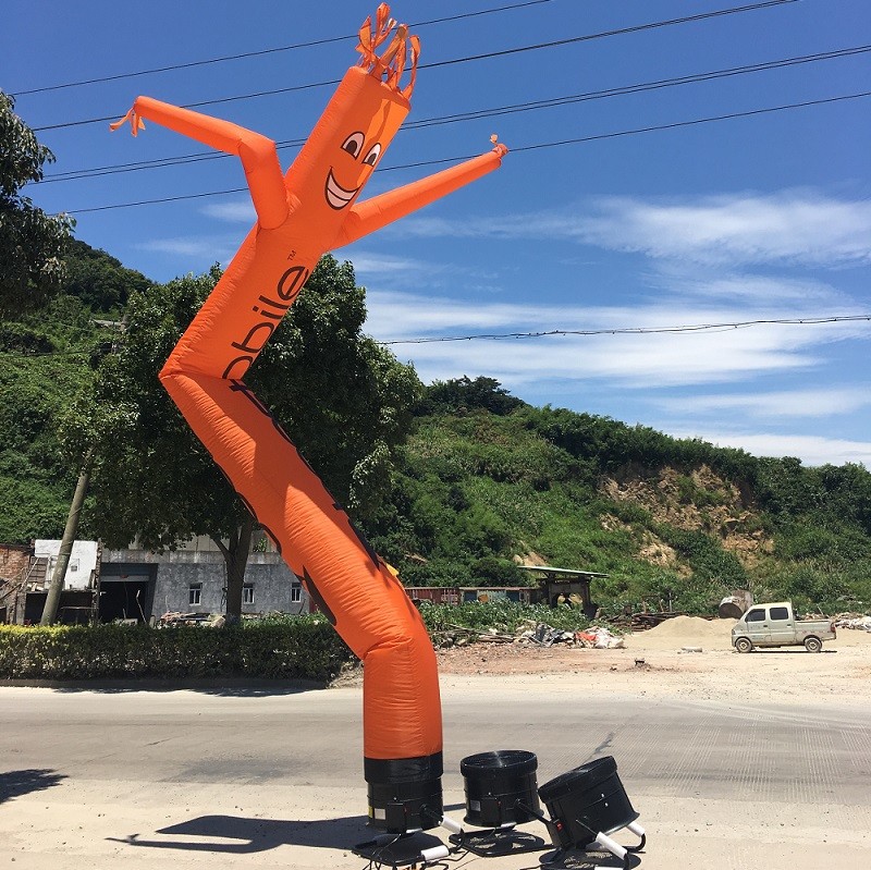 New Design Inflatable Giraffe Sky Air Dancer With Blower With Practical Design Patents, LED Lights Can Be Configured