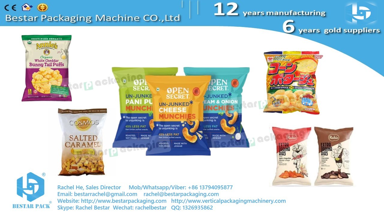 500g granular food snack pouch weighing and packaging machine BSTV-550AZ