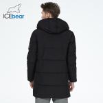 Medium Length Man Winter Coat With Four Pocket Knitted Cuff Warm Waterproof