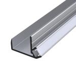 Drywall Corner LED Profile , 45 Degree LED Strip Channel Black Silver Color