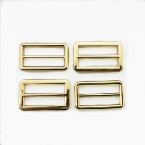Wholesale Luxury 30mm Tri-glide Backpack Metal Slid Adjustable Shoulder Strap Buckle For Handbag Webbing from china suppliers