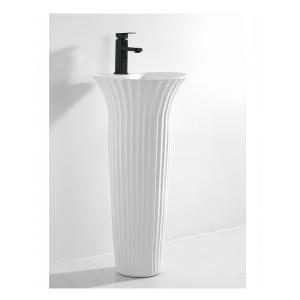 Wholesale Dual-Flush Pedestal Basin with Environmental Glaze The Ultimate Cleaning Solution from china suppliers
