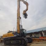 Hydraulic Excavator Mounted Pile Driver Vibro Hammer For Construction Works