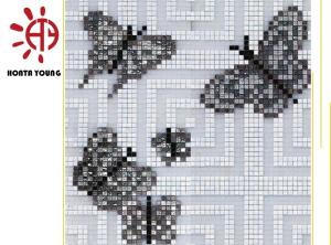Wholesale HTY - TC 300 300*300 Wholesale Beautiful Stained Glass Mosaic Tile for Indoor Wall from china suppliers