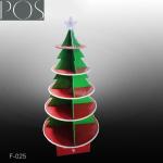 Christmas tree currugated cardboard displays stand shelf