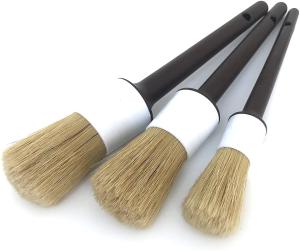 Wholesale Boars Hair Soft Car Detailing Brush Set For Washing Emblems Wheels Interior from china suppliers