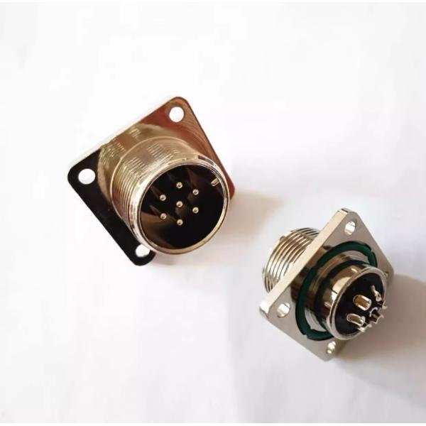 7-Pin 4-Pin Waterproof Servo Motor Connector Moog Rexroth ITT Aoto Compatible for Industrial Automation