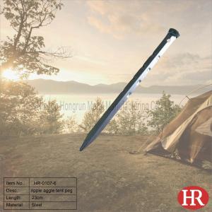 Wholesale 23cm steel ripple tent stakes from china suppliers