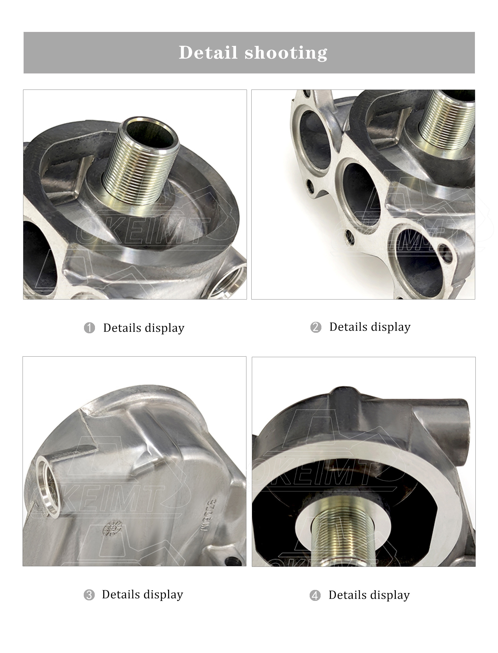 New 1R-1807 Oil Filter Head Fit For CATEE C7 Engine E325D E329D Excavator Oil Filter Head E329D