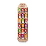 Customized Double-sided Free Standing Wine Rack Wooden Display Stand Demountable