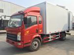 Sinotruk small Box refrigerator Van Truck 4X2 10 tons 120HP 2800mm Wheel base