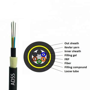 Wholesale Optical Fiber Long Span Aerial Fiber Cable All Dielectric Fiber Optic Cable Up To 1500m Span from china suppliers