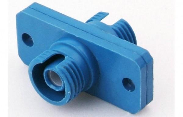 Fiber optic FC/APC adapter with plastic housing long flange low loss ,single