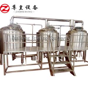 Wholesale Turkey Industrial Beer Brewing Equipment , Bright 2000L Beer Production Plant from china suppliers