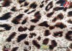 100% Polyester Velvet Fabric / Animal Printed Faux Velvet Fabric All Colour
