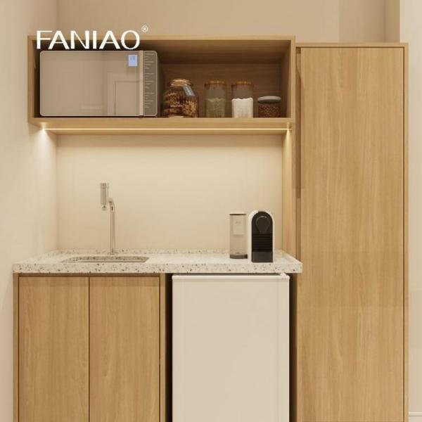 Simple Functional Kitchen Cabinet Mini Kitchenette for Apartment Project