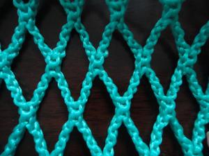 Wholesale Green HDPE Decorative Fishing Net , Durable Knotless PE Rope Netting Fabric from china suppliers