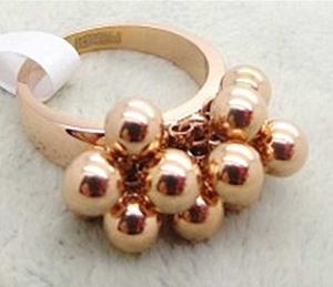 Wholesale 316L stainless steel ring with 14k rose color LRX31 from china suppliers