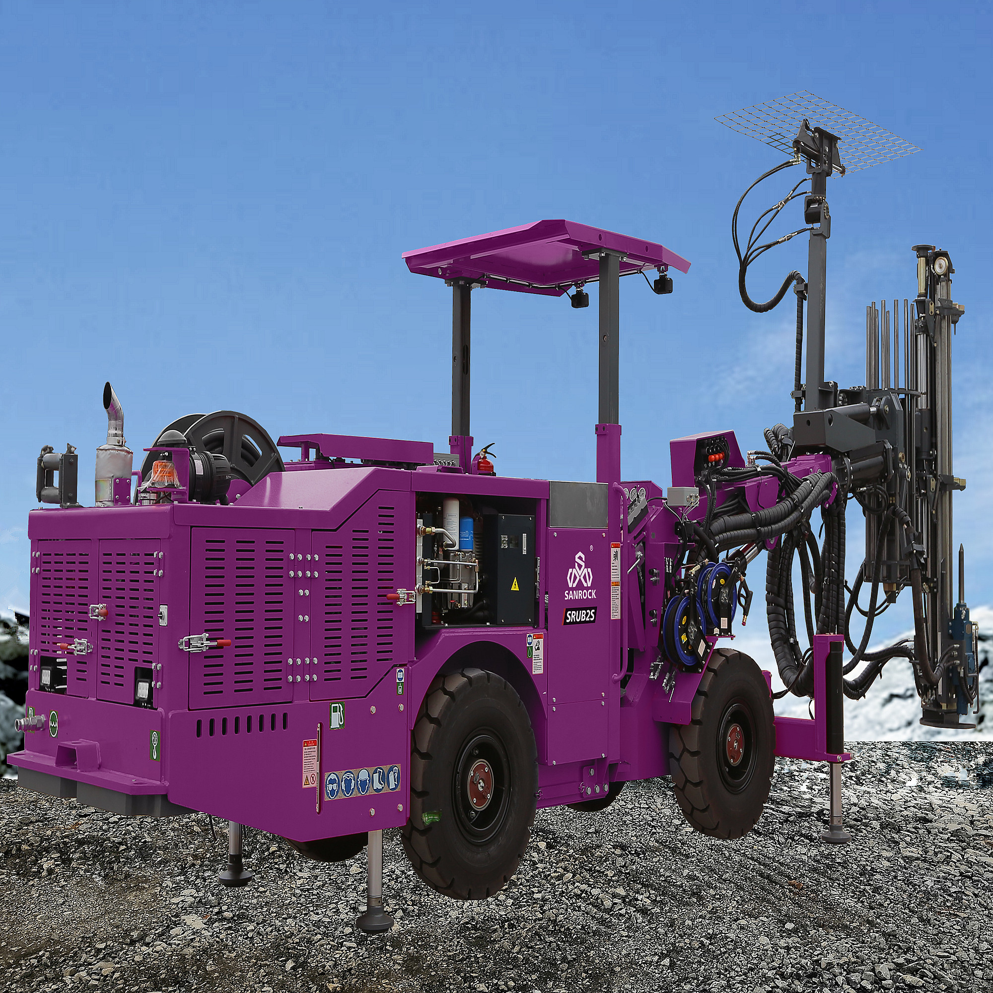 Underground Tunnel Drilling Rig Mining Equipment Hydraulic Borehole Jumbo Drilling Rig