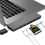 Dual USB C Hub Macbook Pro 2017/2016 13" 15" Accessories Thunderbolt 3 Hub
