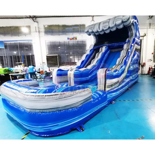 1000D Playground Inflatable Water Slide Customized Size