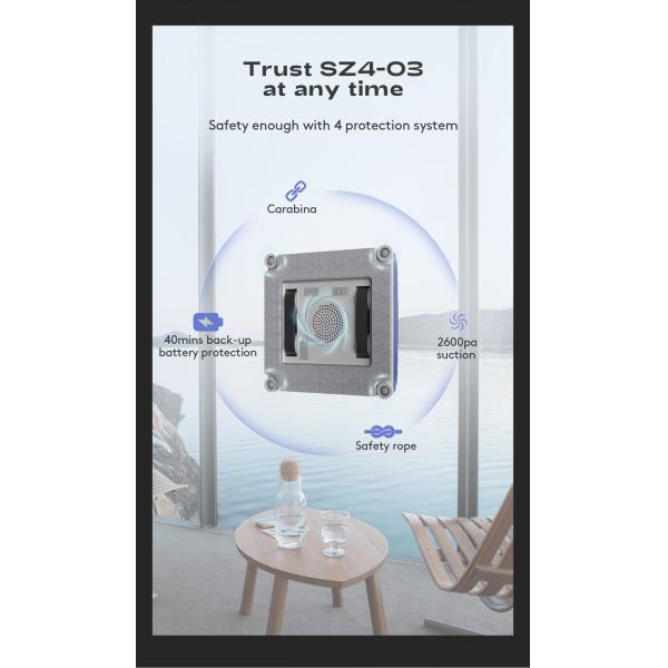 Huidi Home Intelligent Window Cleaning Robot Automatic Remote Control Glass Cleaner for Household Use US Plug Type