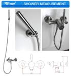 Wall Mounted SS304 Chroming Faucet Bath Shower Set