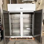 Adjustable Shelves Stainless Steel Upright Refrigerator Double Door CE Approved