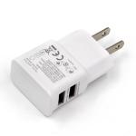 5v Dual Usb Fast Charging 2-Port Wall Charger 2.4 Amp Usb Plug Charger for US