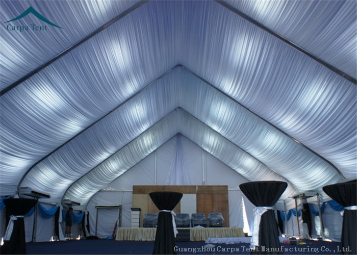 Luxury Decorated Curved Shape Outdoor Event Canopy Tents 300 People Party Activity