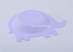 Elephant Shape Silicone Baby Products , FDA Approved Silicone Toddler Plates