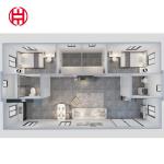 Prefab Villa Container Homes Luxury 20 Foot Expandable Container Homes 20ft