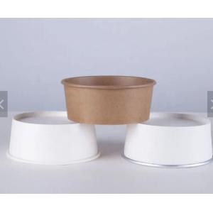 Wholesale Stocked 1300ml Kraft Salad Bowls Disposable Paper Kraft Bowl With Lid from china suppliers