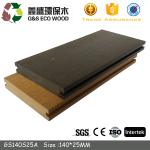 Recyclable Wood Plastic Composite Flooring Tiles 140 X 25mm Solid Composite