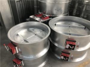 Wholesale Galvanized Sheet DC24V Round Fire Dampers Manual Reset For Hotel from china suppliers