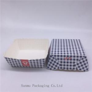 Wholesale Disposable Square Cupcake Liners , Black And White Checkered Cupcake Wrappers from china suppliers
