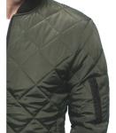 Thicker Quilted Lining Warm Waterproof Winter Jacket For Men V Neck Design