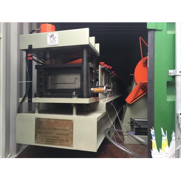 19 Roller Stations Roof Gutter Making Machine 7.5KW Galvanized Sheet Forming Machine