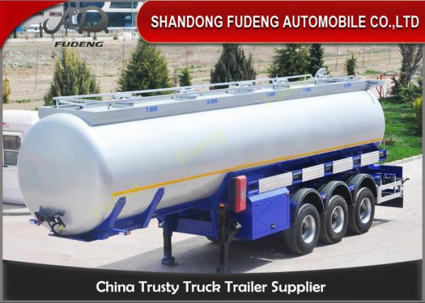 3 Axles 42 CBM Fuel Tanker Semi Trailer FUWA axles diesel tanker trailer for